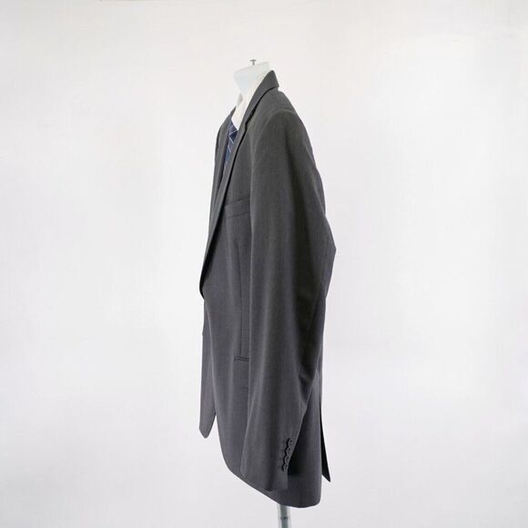 Stafford Wool Blend Classic Fit Gray Travel Suit Jacket 44L Or Slim 46L 2 Button - Picture 5 of 13